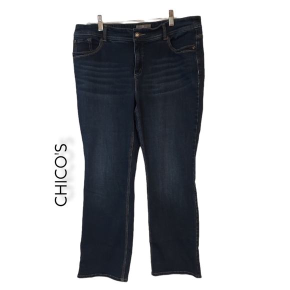 𝅺chico's so slimming jeans sz 2P - Picture 1 of 6